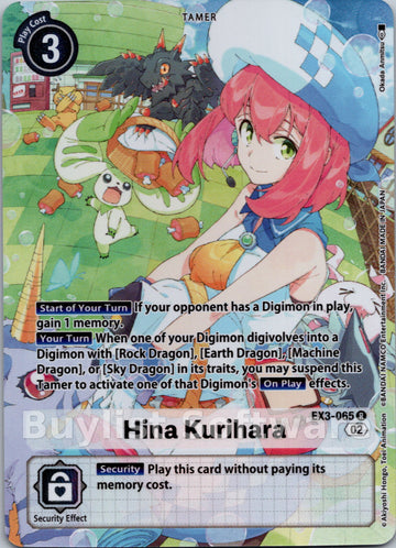 Hina Kurihara (Alternate Art) [EX3-065] [Draconic Roar] Foil