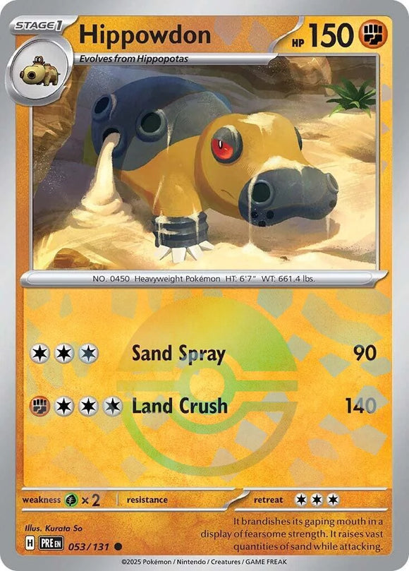 Hippowdon (Poke Ball Pattern) [053/131] [Prismatic Evolutions] Holofoil