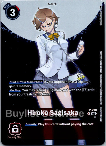 Hiroko Sagisaka (Hacker's Slumber Box Promotion Pack) [P-210] [Digimon Promotion Cards] Foil