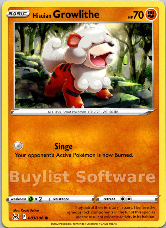 Hisuian Growlithe [083/196] [Lost Origin]