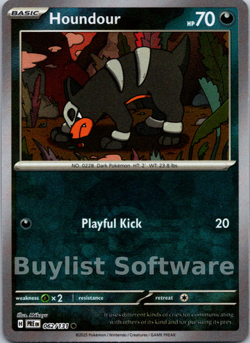 Houndour (Poke Ball Pattern) [062/131] [Prismatic Evolutions] Holofoil