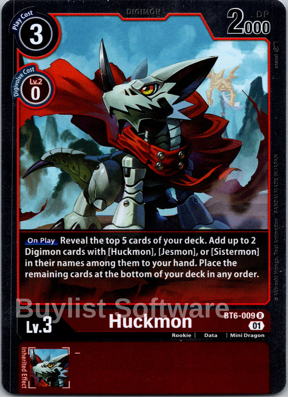 Huckmon [BT6-009 R] [Double Diamond] Foil