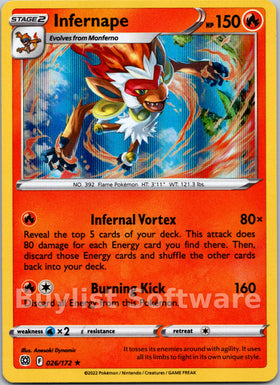 Infernape [026/172] [Brilliant Stars] Holofoil