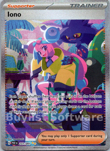Iono [237/091] [Paldean Fates] Holofoil