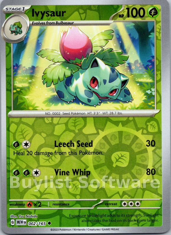 Ivysaur [002/165] [Scarlet & Violet 151] Reverse Holofoil