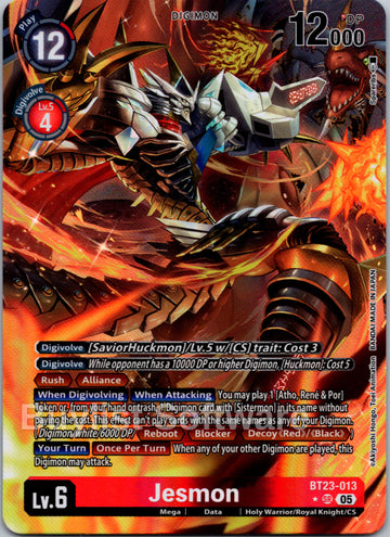 Jesmon (Alternate Art) [BT23-013] [Hackers' Slumber] Foil