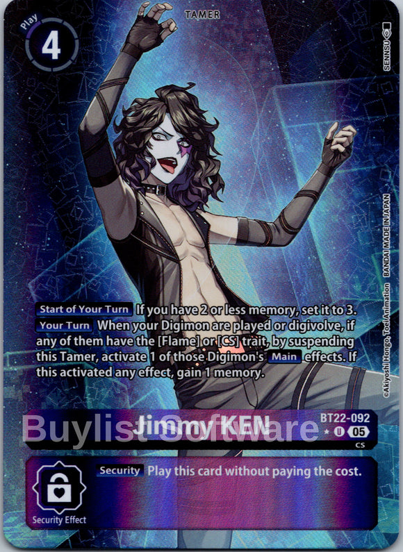 Jimmy KEN (Alternate Art) [BT22-092 U] [Cyber Eden] Foil