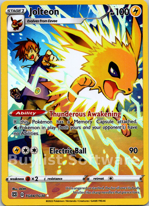 Jolteon [TG04/TG30] [Brilliant Stars Trainer Gallery] Holofoil