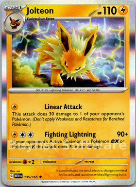 Jolteon [135/165] [Scarlet & Violet 151] Holofoil