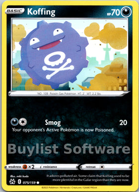 Koffing [075/159] [Crown Zenith]