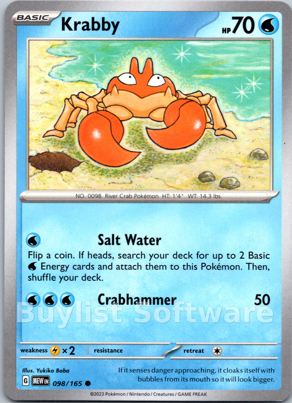 Krabby [098/165] [Scarlet & Violet 151]