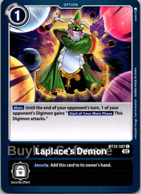 Laplace's Demon [BT12-107] [Across Time]