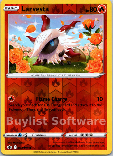 Larvesta [023/198] [Chilling Reign] Reverse Holofoil