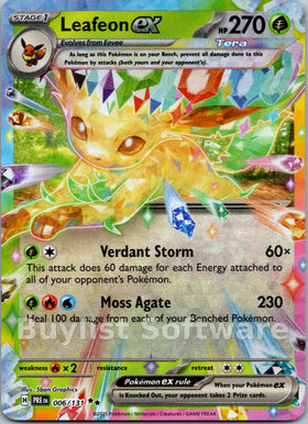 Leafeon ex [006/131] [Prismatic Evolutions] Holofoil