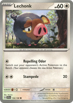 Lechonk [154/198] [Scarlet & Violet Base Set] Reverse Holofoil