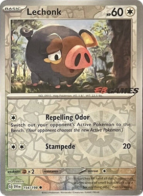 Lechonk (EB Games Promo) [154/198] [Scarlet & Violet Base Set] Reverse Holofoil
