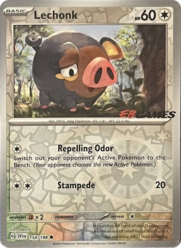 Lechonk (EB Games Promo) [154/198] [Scarlet & Violet Base Set] Reverse Holofoil