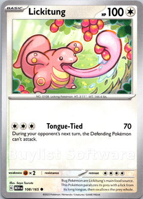 Lickitung [108/165] [Scarlet & Violet 151]