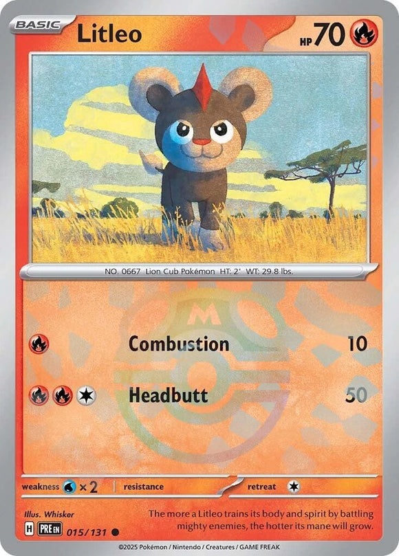 Litleo (Master Ball Pattern) [015/131] [Prismatic Evolutions] Holofoil