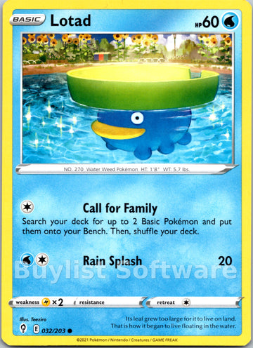 Lotad [032/203] [Evolving Skies]