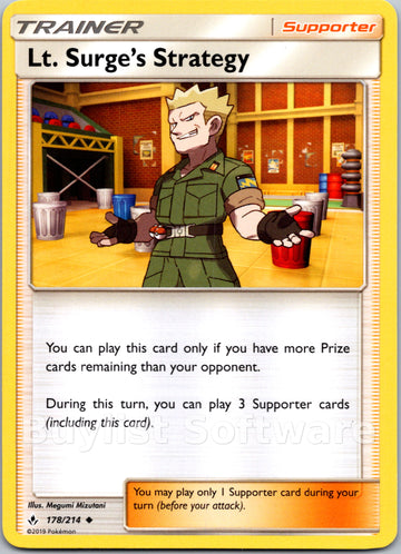 Lt. Surge's Strategy [178/214] [Unbroken Bonds]