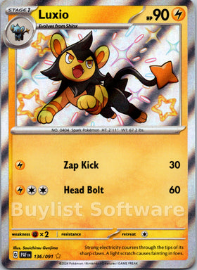 Luxio [136/091] [Paldean Fates] Holofoil