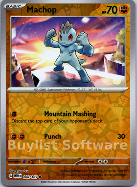 Machop [066/165] [Scarlet & Violet 151] Reverse Holofoil