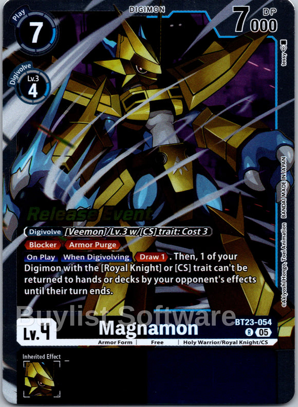Magnamon [BT23-054] [Hackers' Slumber Release Event Cards] Foil