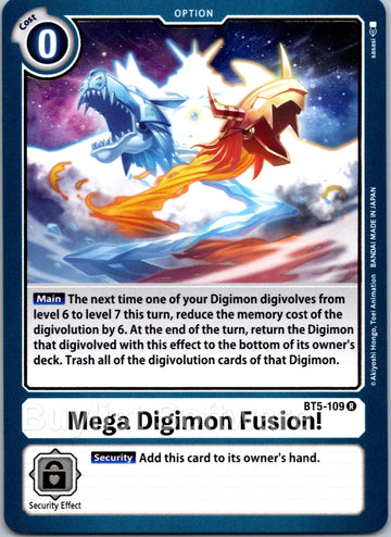 Mega Digimon Fusion! [BT5-109] [Battle of Omni]
