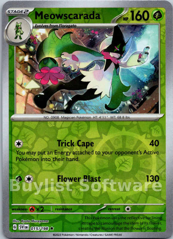 Meowscarada [015/198] [Scarlet & Violet Base Set] Reverse Holofoil