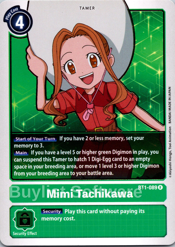 Mimi Tachikawa - BT1-089 [BT1-089 R] [Release Special Booster 1.0]