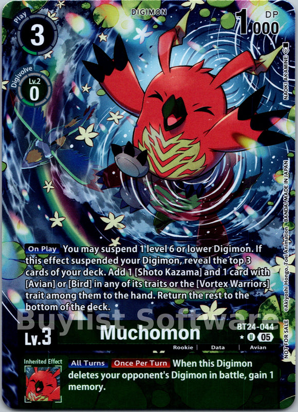 Muchomon (Box Topper) [BT24-044 U] [Time Stranger] Foil