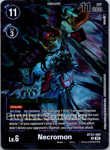 Necromon [BT23-069] [Hackers' Slumber Release Event Cards] Foil