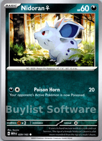 Nidoran F [029/165] [Scarlet & Violet 151]