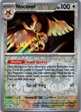 Noctowl [078/131] [Prismatic Evolutions] Reverse Holofoil