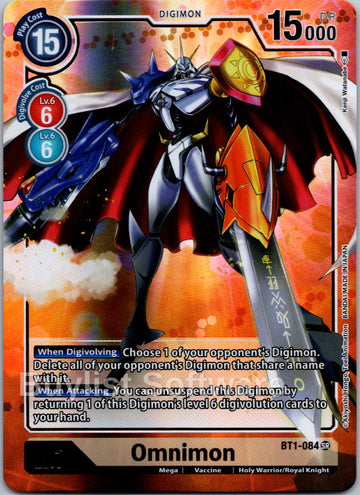 Omnimon (Alternate Art) [BT1-084] [Release Special Booster 1.0] Foil