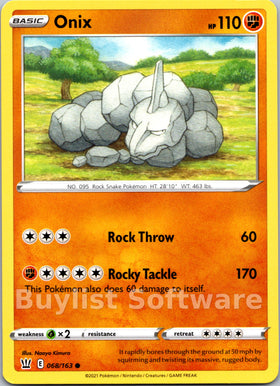 Onix [068/163] [Battle Styles]