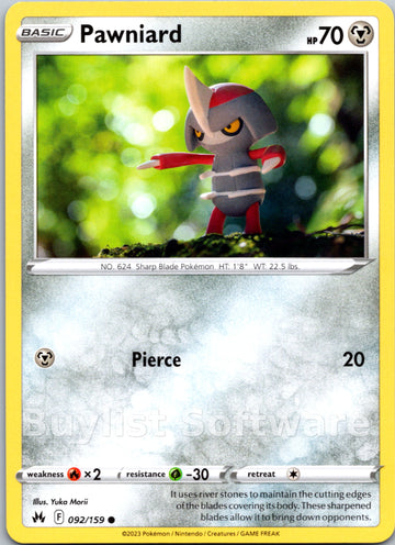 Pawniard [092/159] [Crown Zenith]