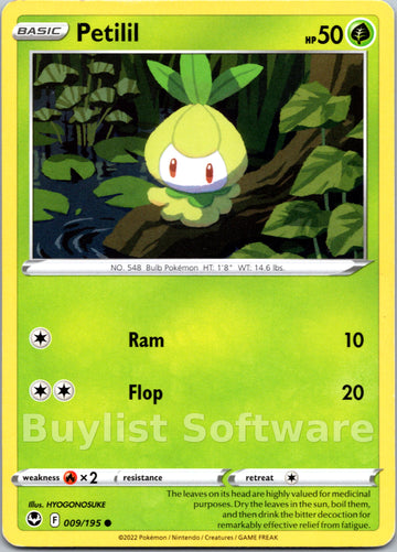 Petilil [009/195] [Silver Tempest]