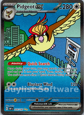 Pidgeot ex [225/197] [Obsidian Flames] Holofoil
