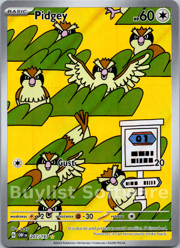 Pidgey [207/197] [Obsidian Flames] Holofoil