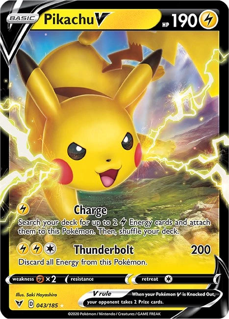Pikachu V [043/185] [Vivid Voltage] Holofoil