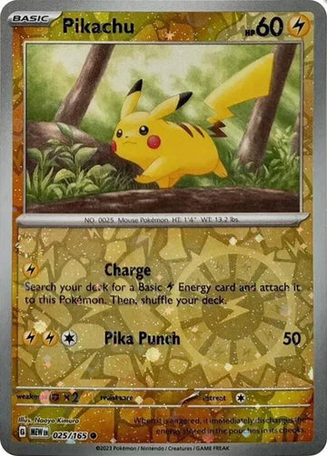 Pikachu (Reverse Cosmos Holo) (Costco Exclusive) [025/165] [Scarlet & Violet 151] Holofoil