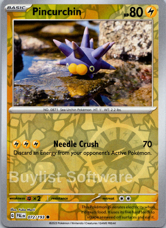 Pincurchin [072/193] [Paldea Evolved] Reverse Holofoil