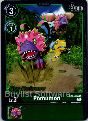 Pomumon [BT6-046] [Double Diamond Pre-Release Cards] Foil