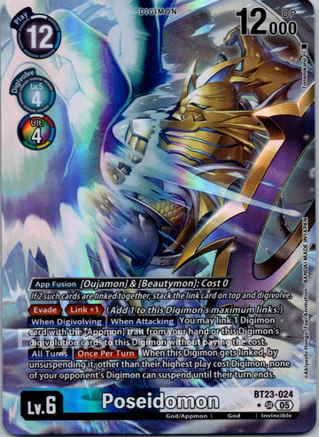 Poseidomon (Alternate Art) [BT23-024] [Hackers' Slumber] Foil