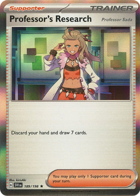 Professor's Research [189/198] [Scarlet & Violet Base Set] Holofoil
