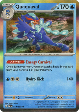 Quaquaval [054/198] [Scarlet & Violet Base Set] Reverse Holofoil