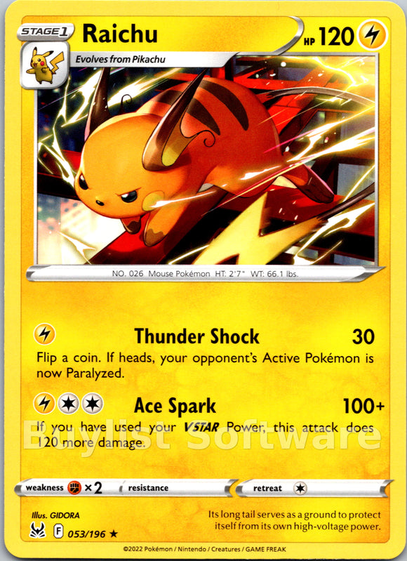 Raichu [053/196] [Lost Origin]