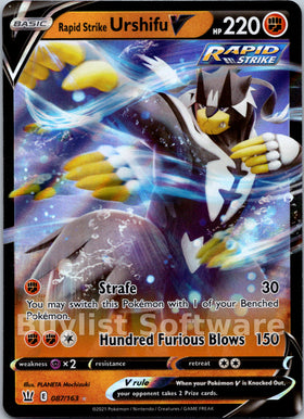 Rapid Strike Urshifu V [087/163] [Battle Styles] Holofoil